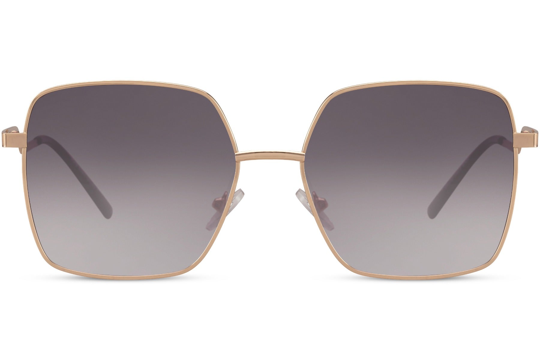 Oversized metal frame sunglasses with gold finish and gradient lenses, elegant UV400 sunglasses for women perfect for luxury summer outfits, travel and everyday wear