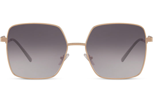 Oversized metal frame sunglasses with gold finish and gradient lenses, elegant UV400 sunglasses for women perfect for luxury summer outfits, travel and everyday wear