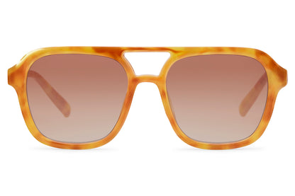 Orange frame aviator sunglasses with tinted lenses, designed for bold and trendy fashion looks