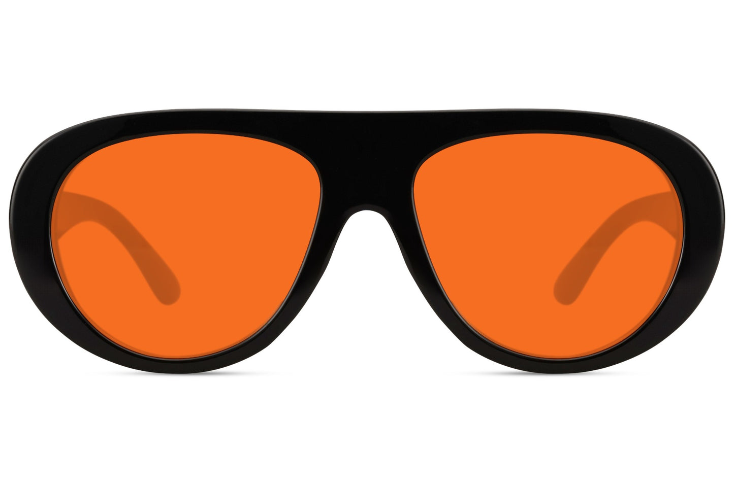 Orange lens aviator sunglasses designed for a bold and eye-catching fashion statement