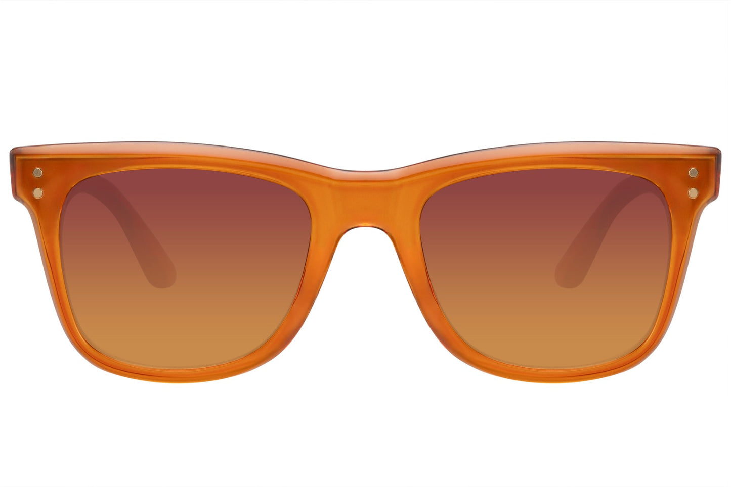 eco orange wayfarer sunglass perfect for barcelona summers