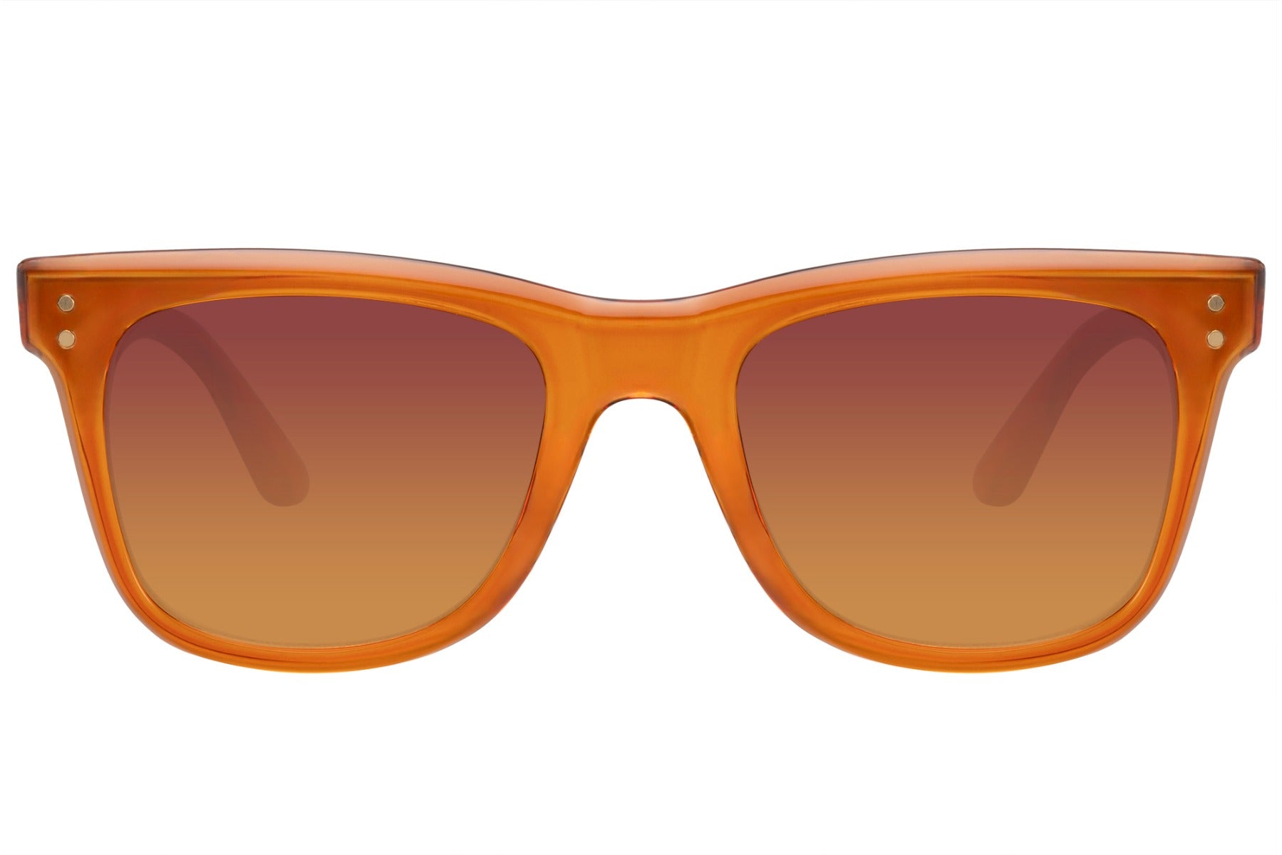 eco orange wayfarer sunglass perfect for barcelona summers