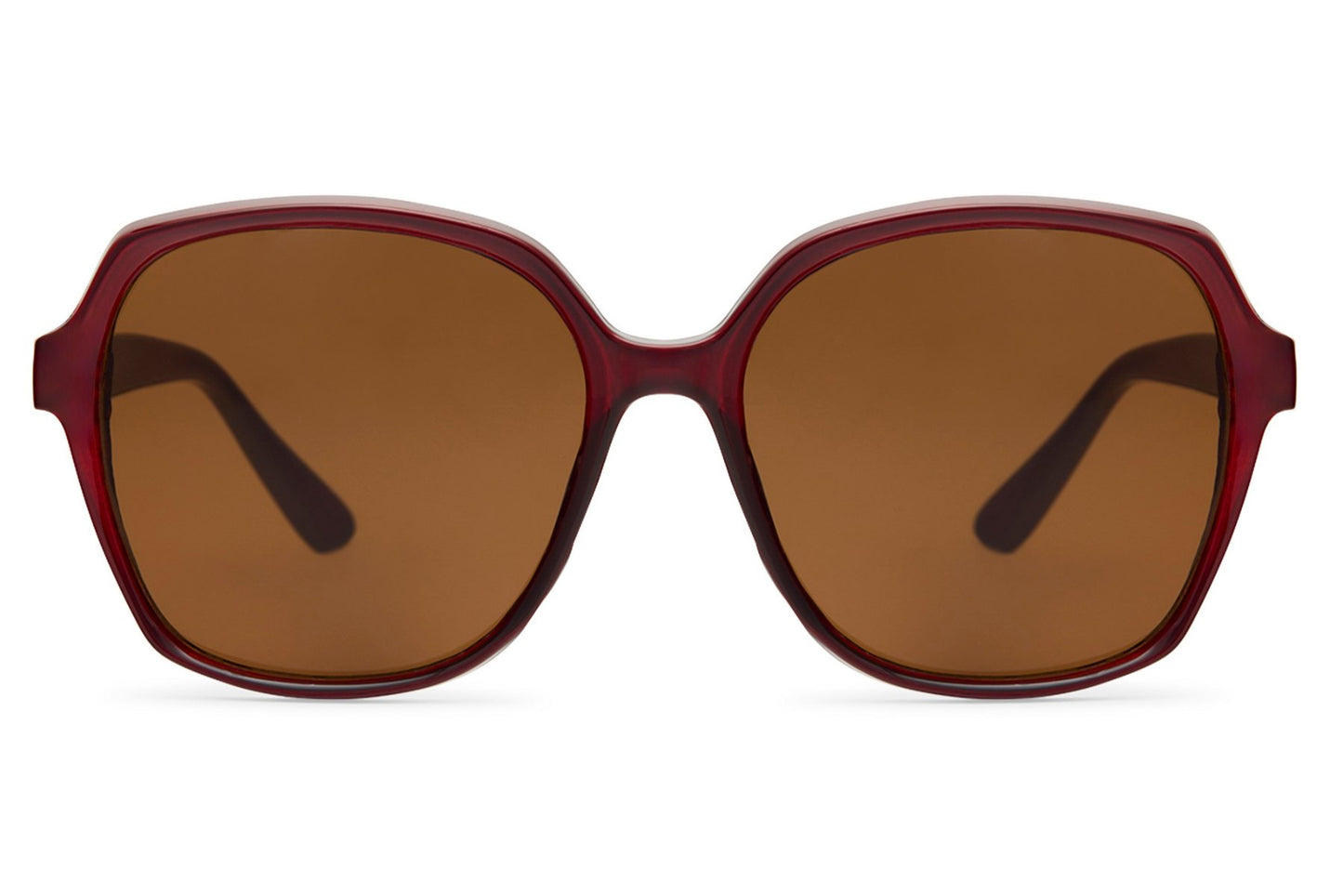 Oversized tinted sunglasses with blue lenses and large frame, adding a modern edge to casual and street style outfits