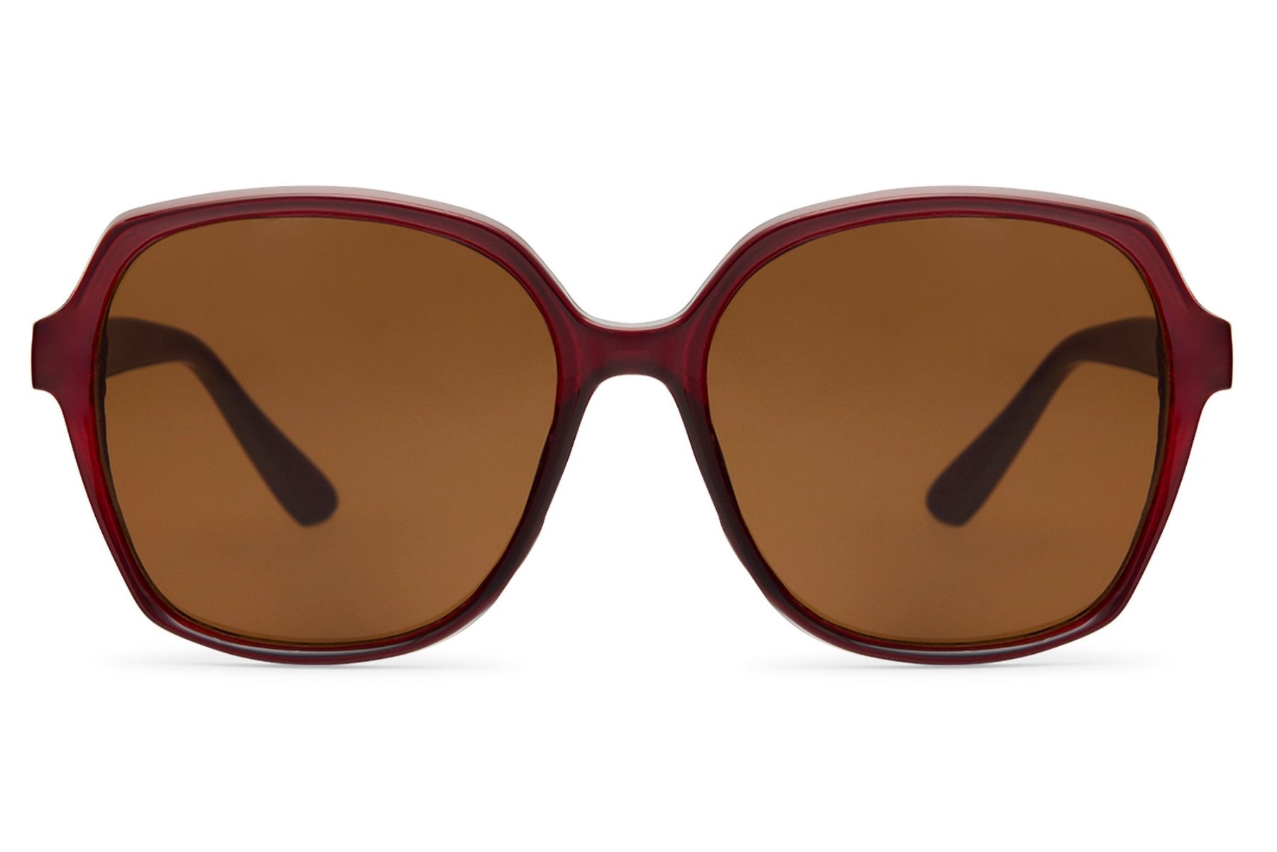 Oversized tinted sunglasses with blue lenses and large frame, adding a modern edge to casual and street style outfits