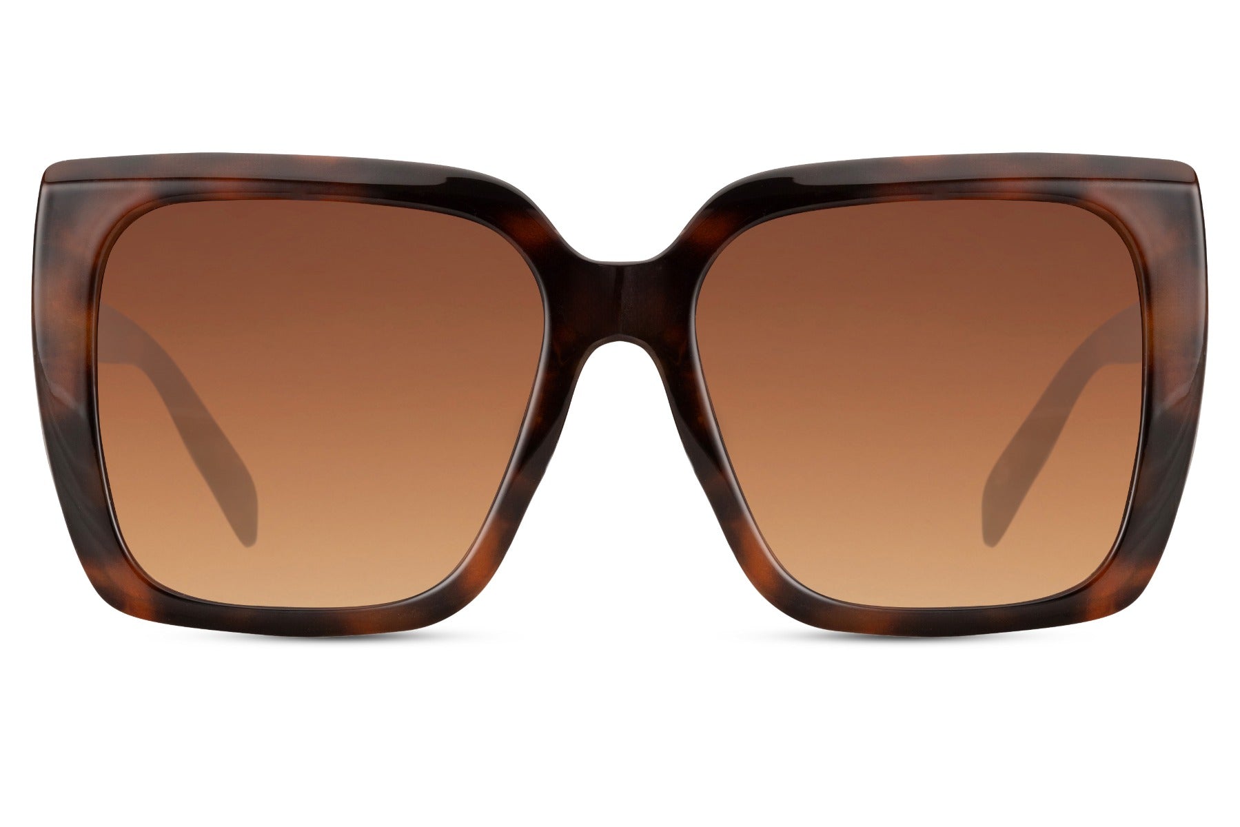 Eco oversized sunglasses with brown tinted lenses and lightweight frame, stylish everyday sunglasses for women ideal for travel and city wear
