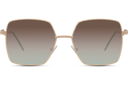 Metal frame oversized sunglasses with soft gradient lenses and sleek design, stylish women’s sunglasses for beach holidays, brunch outfits and modern fashion looks