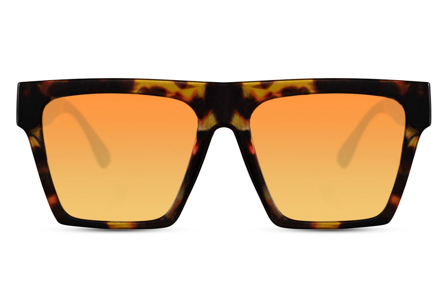 Oversized sunglasses with orange lenses and bold frame, fashionable women sunglasses for summer style, travel outfits and sunny days