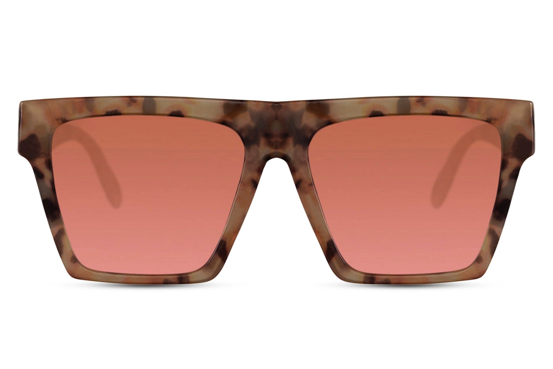 Oversized sunglasses with pink lenses and square frame, trendy women sunglasses for summer outfits, holidays and stylish everyday wear