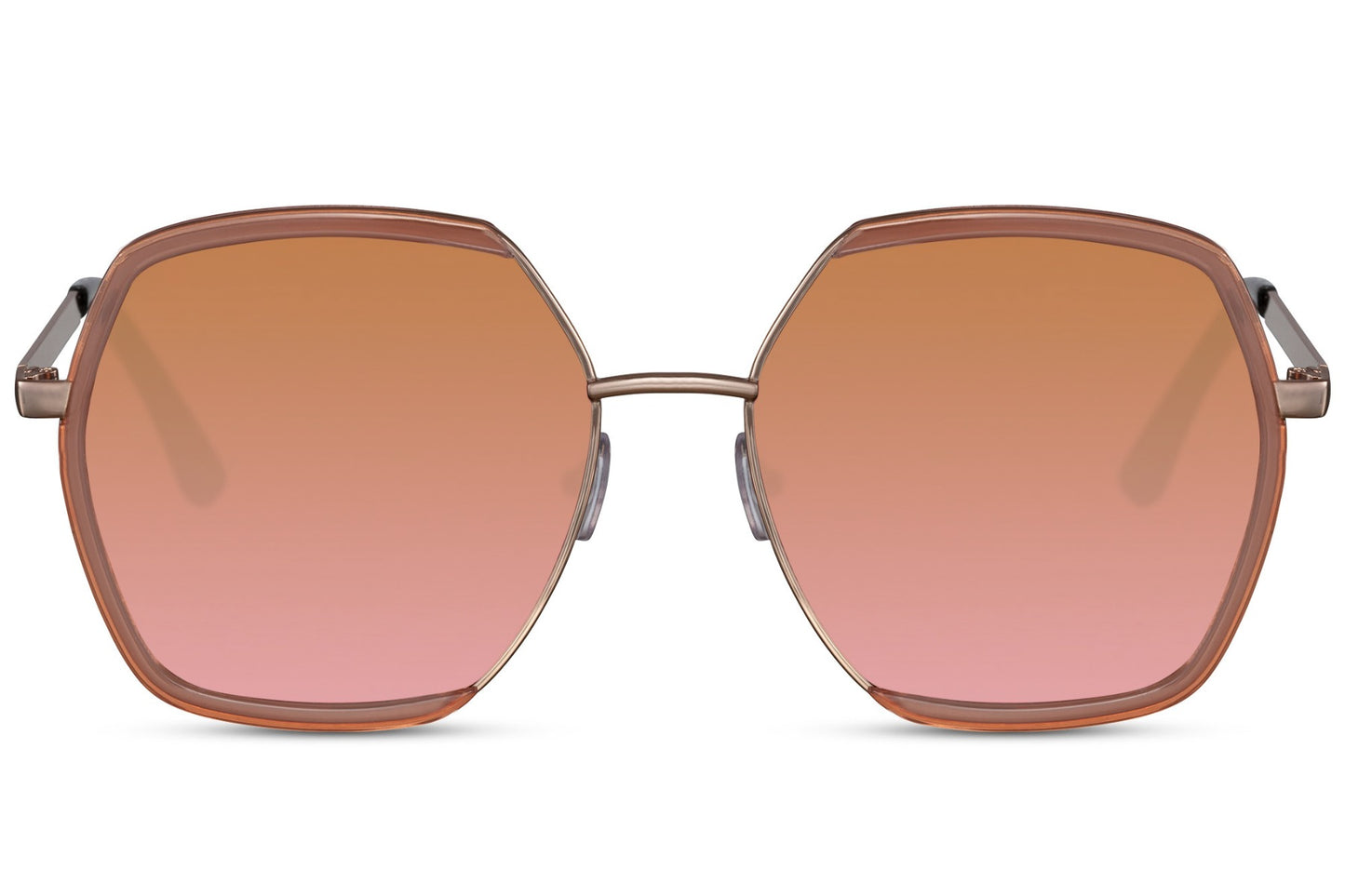 Oversized sunglasses with soft pink tone lenses, trendy women sunglasses for summer outfits, holidays and stylish everyday looks