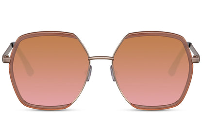Oversized sunglasses with soft pink tone lenses, trendy women sunglasses for summer outfits, holidays and stylish everyday looks