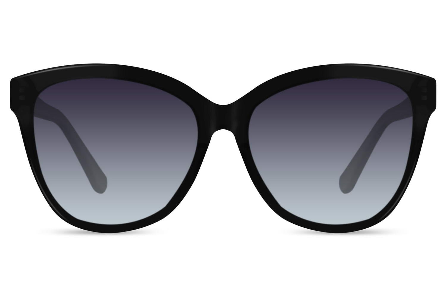 Oversized polarized sunglasses with black frame and dark lenses, offering clear vision, UV protection and bold modern style