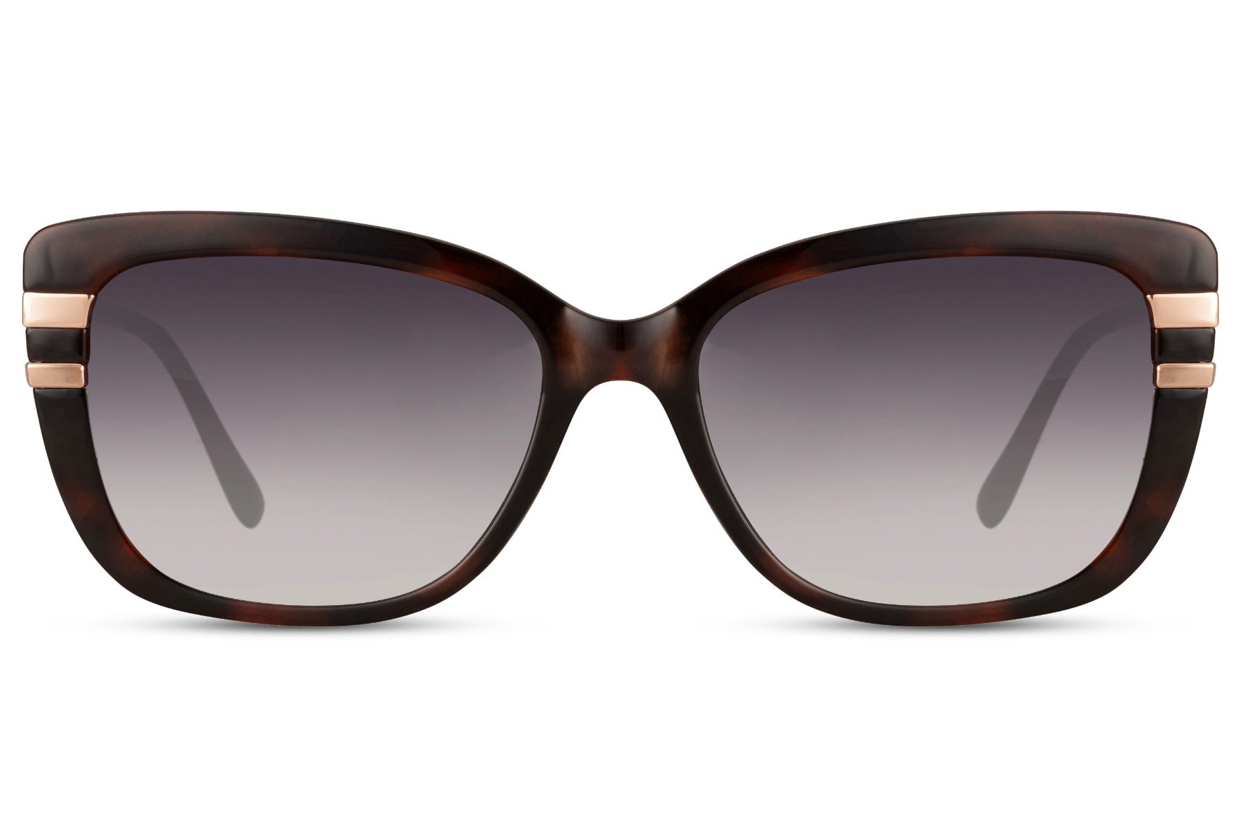 Oversized soft square sunglasses in brown frame with gradient lenses, designed for modern women seeking bold everyday eyewear with UV protection