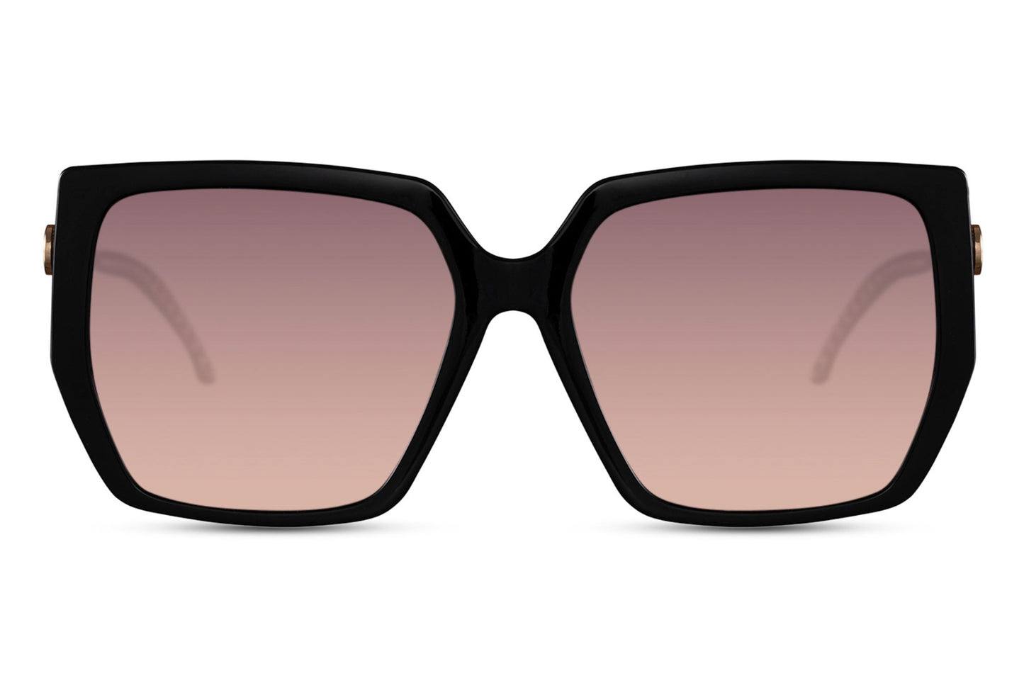 Oversized square geometric sunglasses with sleek frame and tinted lenses, offering bold coverage and modern everyday styling