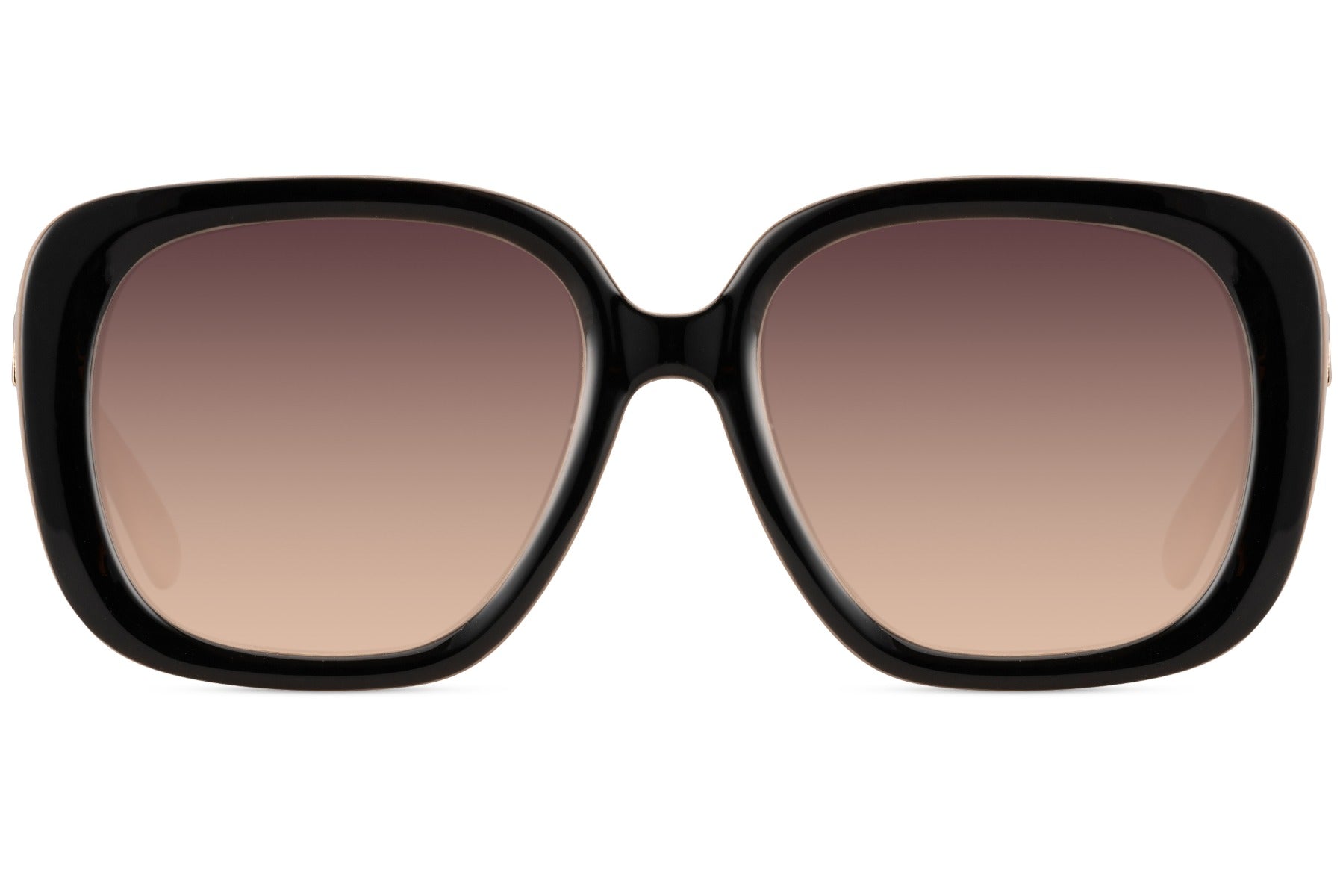 Oversized square sunglasses with neutral tone frame and soft tinted lenses, minimalist Italian fashion sunglasses for women ideal for casual and travel looks
