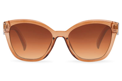 Wayfarer oversized sunglasses with brown tinted lenses and structured frame, designed for comfortable everyday wear and stylish coverage
