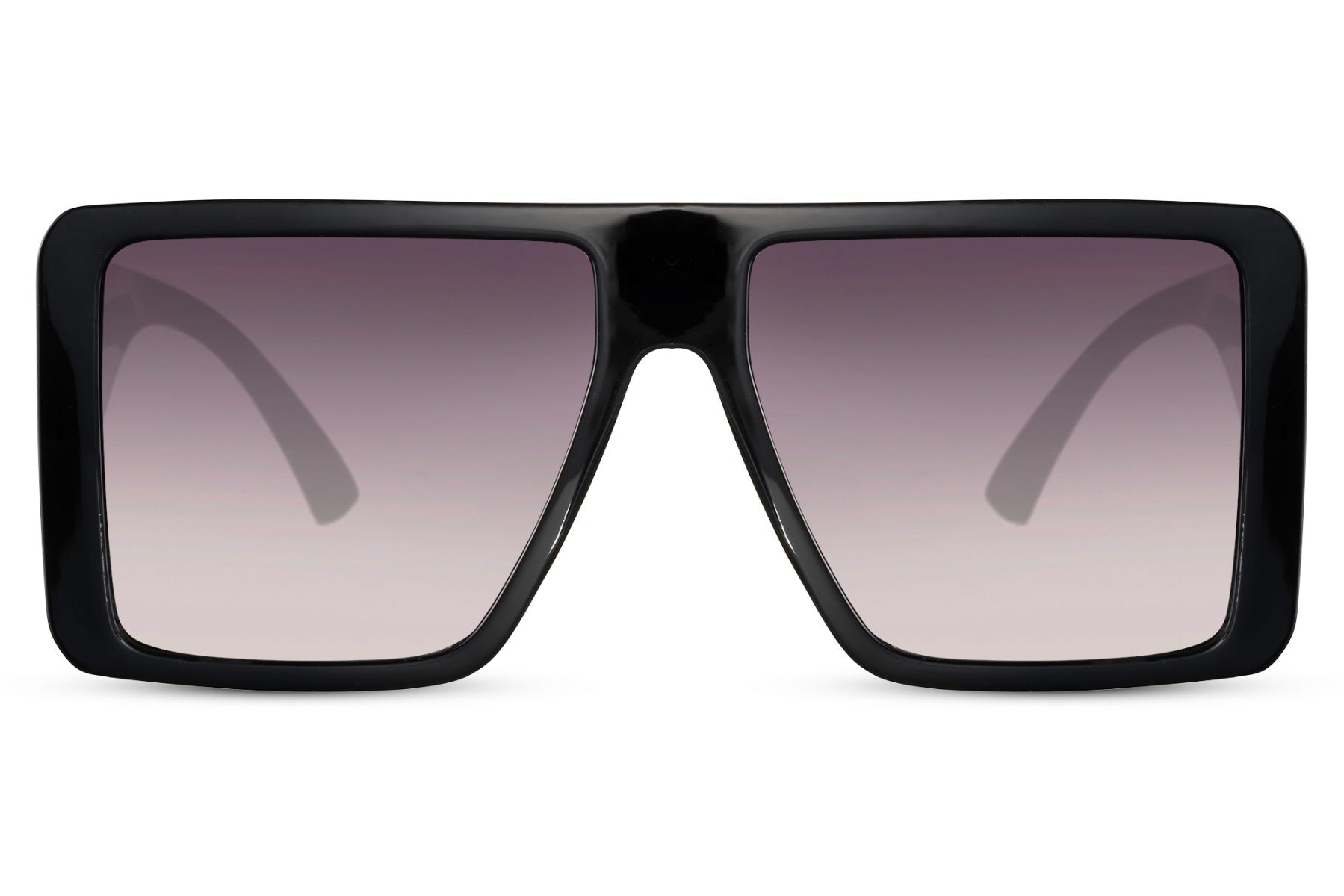 Paris oversized square sunglasses with black frame and gradient lenses, inspired by European fashion and designed for bold everyday style
