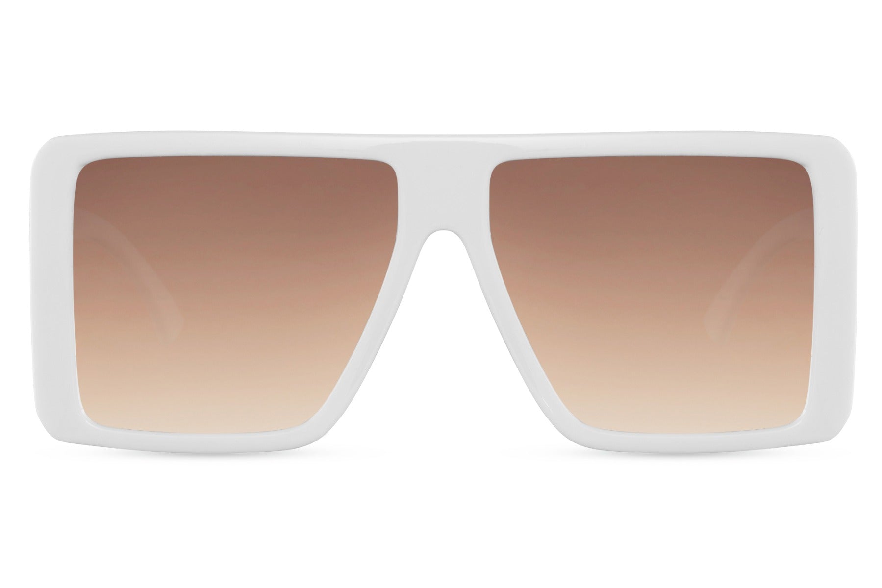 Paris style oversized square sunglasses with brown gradient lenses, combining elegance with everyday UV protection
