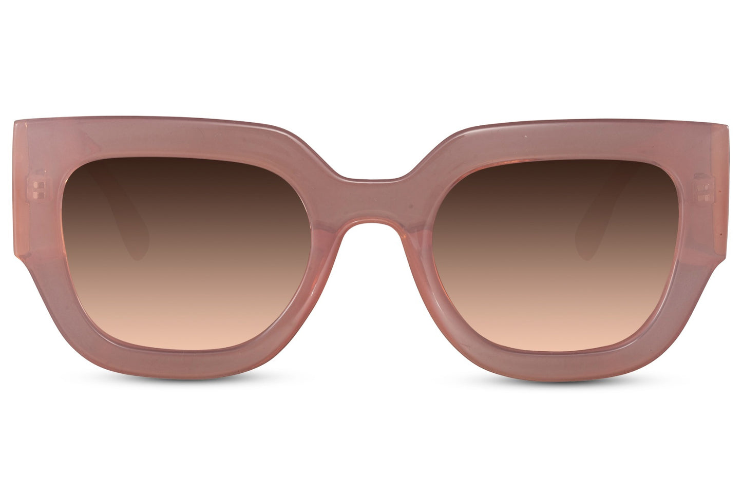 Pink cat eye sunglasses with bold frame design for a stylish and feminine fashion look