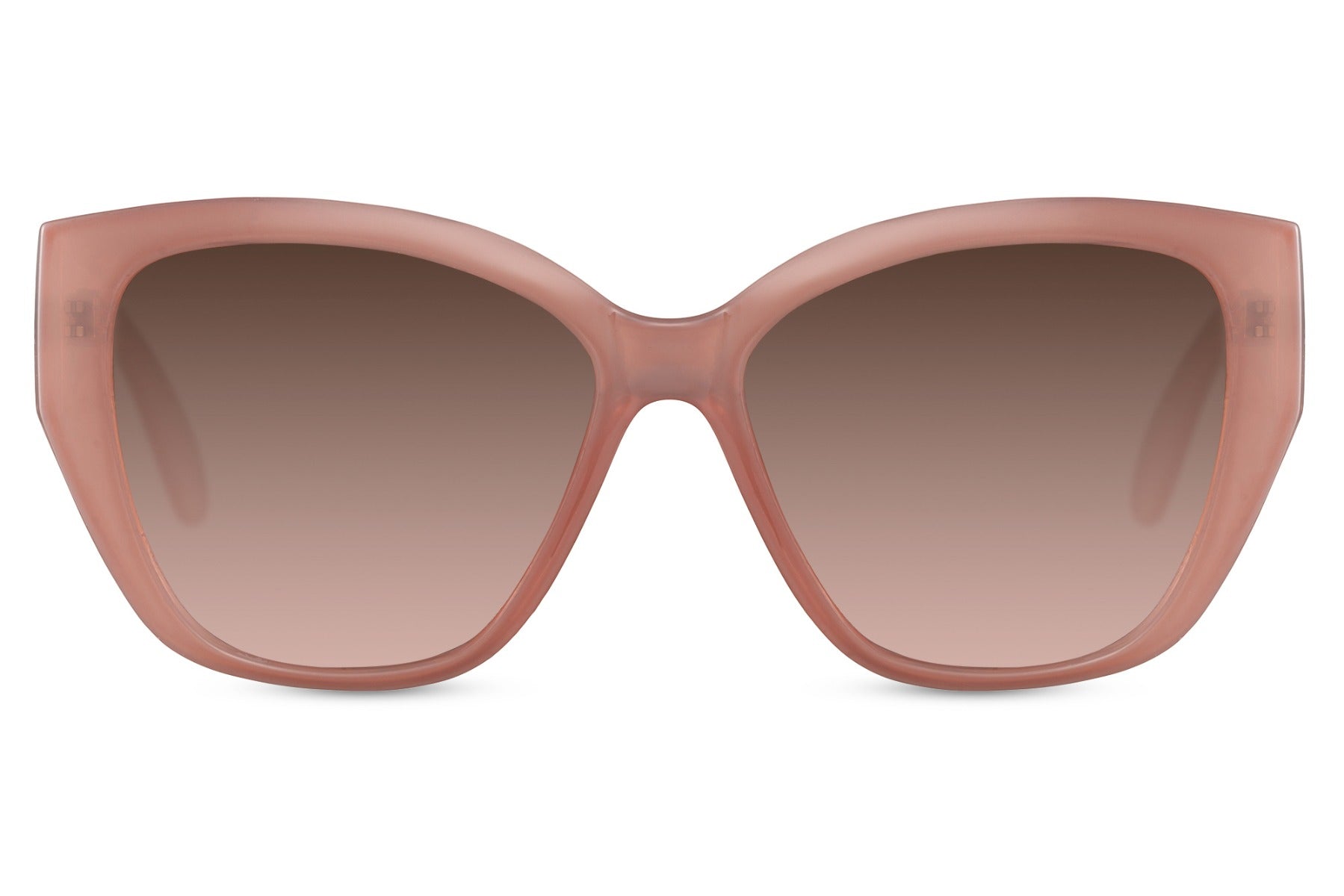 Pink cat eye sunglasses with oversized frame for a bold and feminine fashion statement
