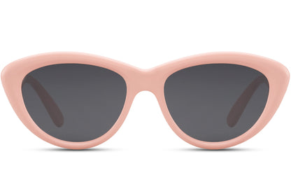Pink cat eye sunglasses with retro inspired frame and tinted lenses for everyday fashion