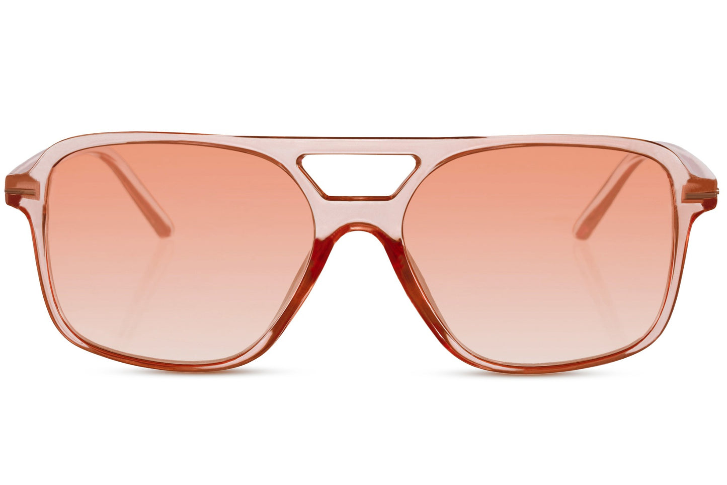 Pink tinted aviator sunglasses designed for bold fashion looks, ideal for parties and standout outfits
