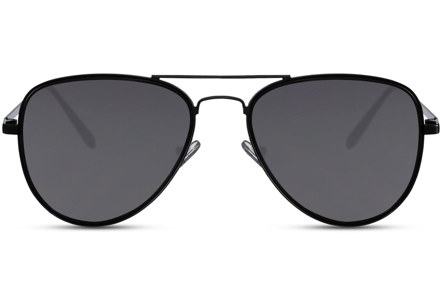 lack polarized aviator sunglasses by Sunglass Station designed for driving and travel, reducing glare with UV400 protection for clear vision and everyday wear