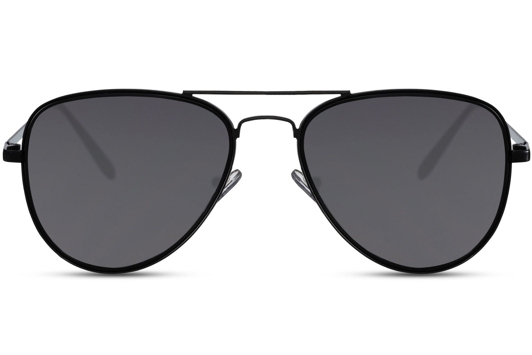 lack polarized aviator sunglasses by Sunglass Station designed for driving and travel, reducing glare with UV400 protection for clear vision and everyday wear