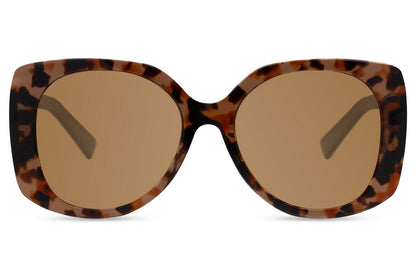 Polarized oversized sunglasses in tortoiseshell frame with brown gradient lenses, stylish women’s sunglasses for driving, beach holidays and luxury summer outfits