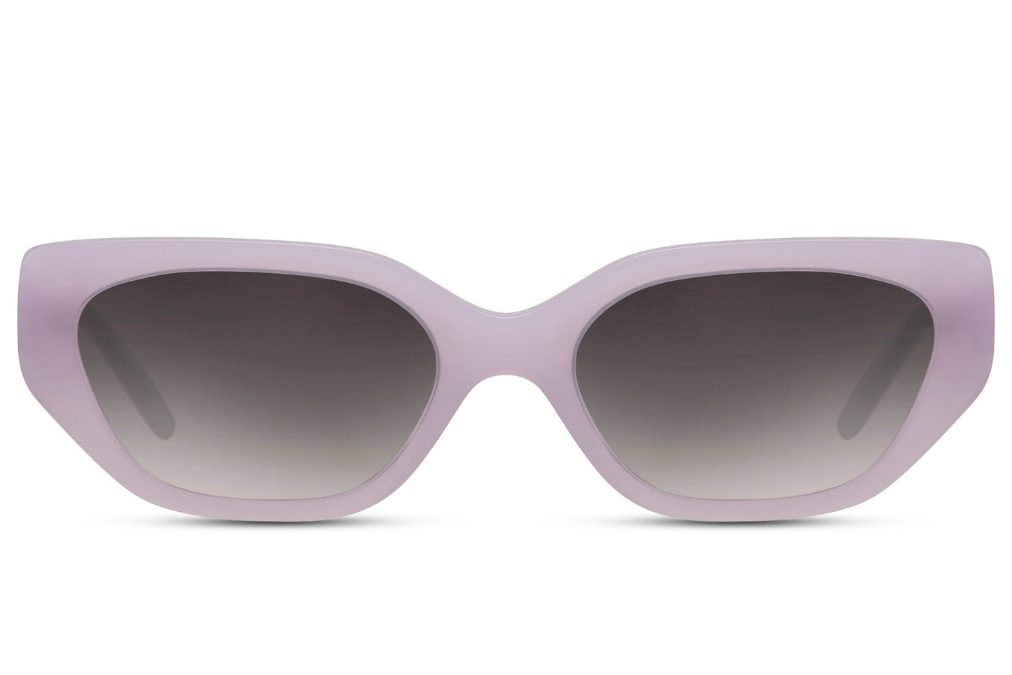 Grey lens geometric cat eye sunglasses with sleek frame and modern angular design