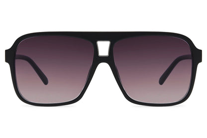Purple lens aviator sunglasses with a bold tinted finish, suitable for evening outfits and statement styling