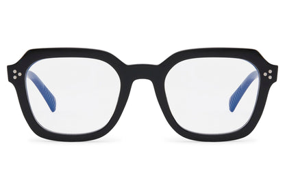 Unisex rectangle blue light glasses with anti-blue light filter by Sunglass Station, modern eyewear ideal for reducing eye strain from digital devices