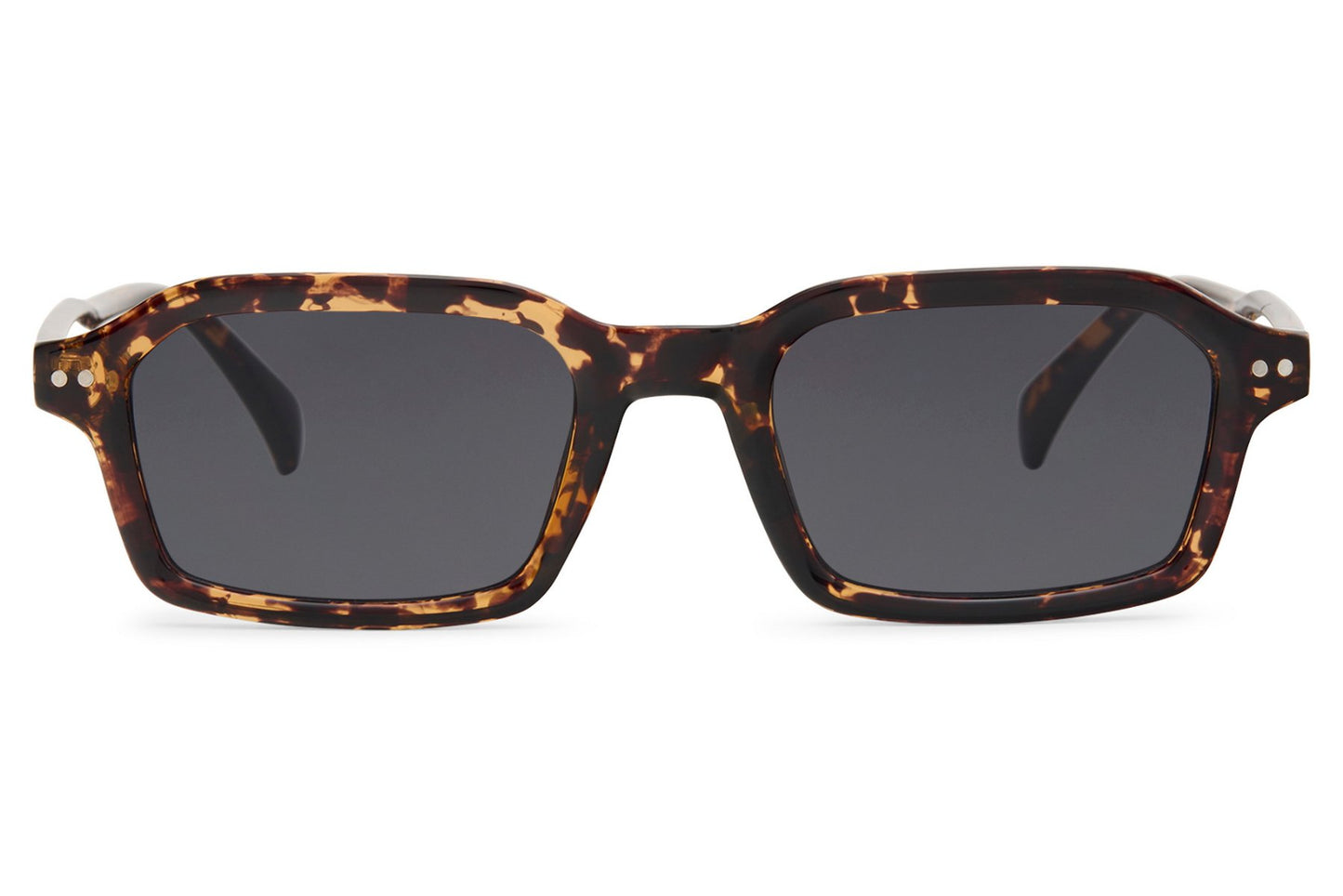 Transparent green rectangle sunglasses for men by Sunglass Station, stylish lightweight frame with a sleek minimalist finish