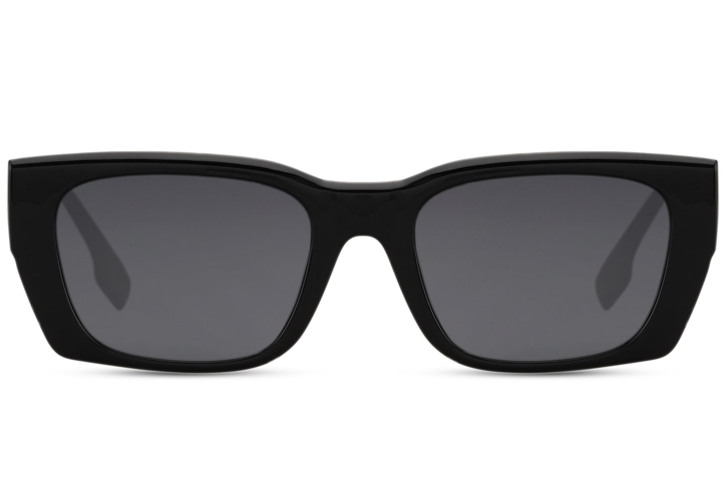 Classic rectangle sunglasses with black frame and dark lenses by Sunglass Station, unisex eyewear with a sleek and timeless design