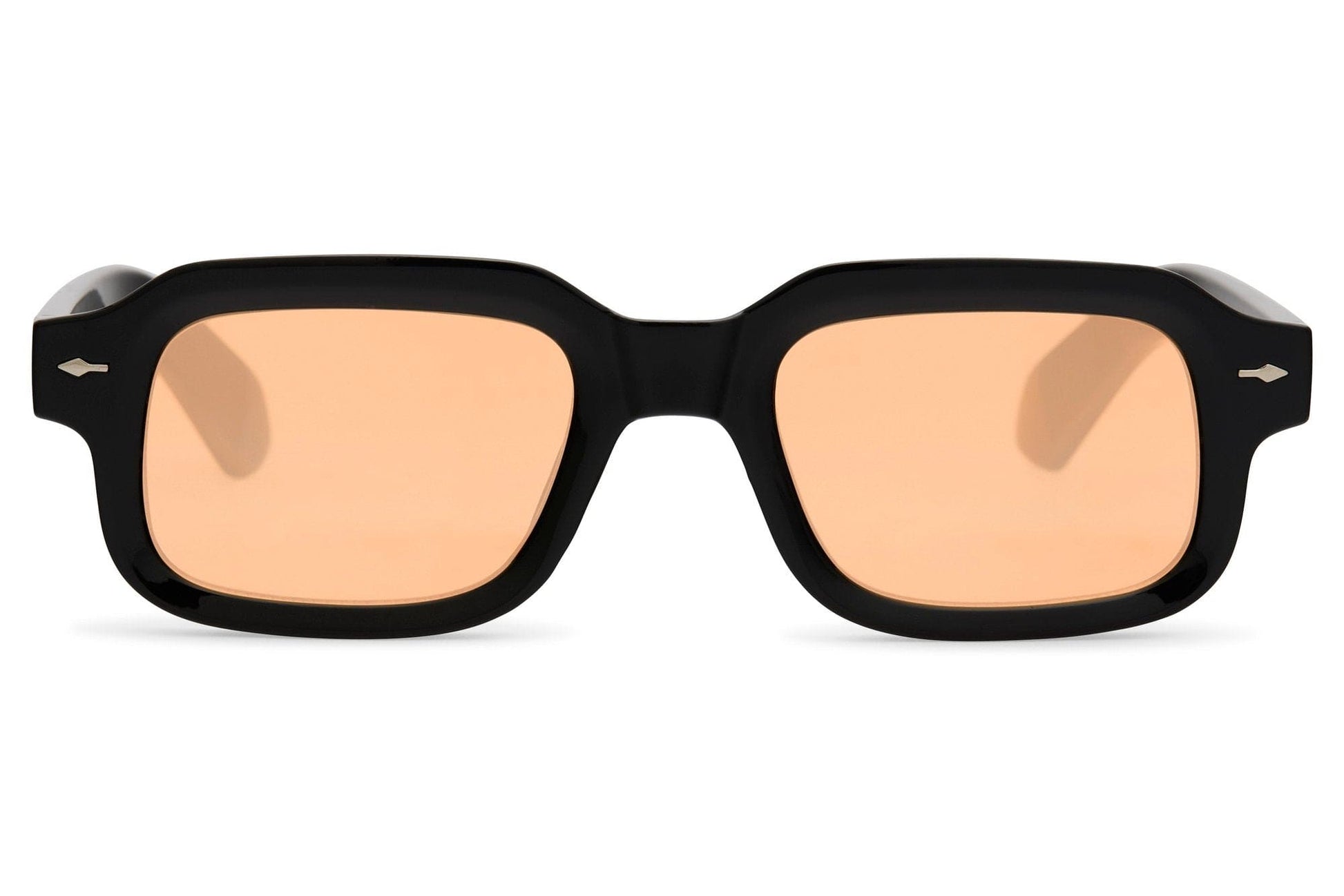 Rectangle sunglasses with black frame and light tinted lenses by Sunglass Station, men’s eyewear suitable for everyday wear