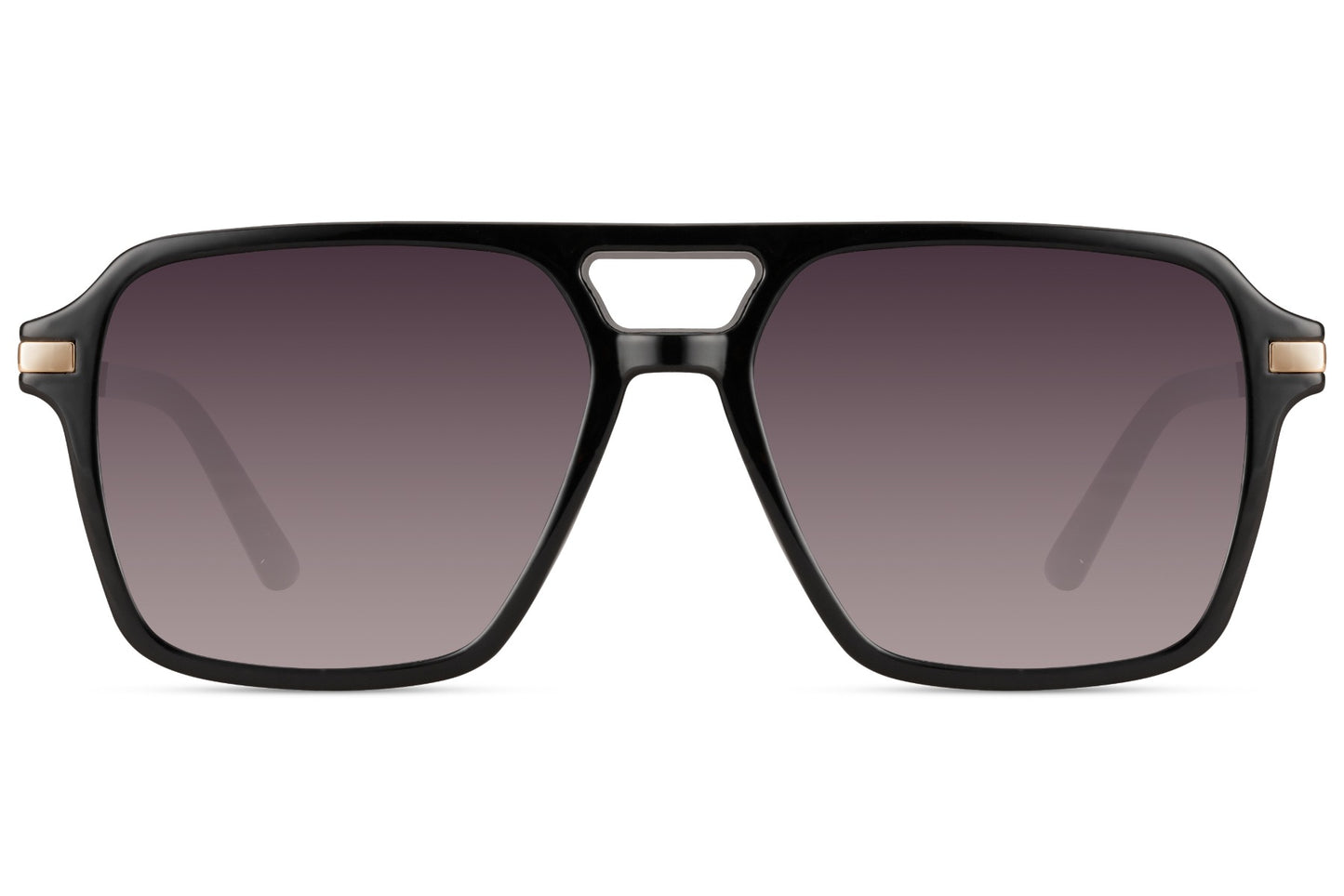 Retro aviator sunglasses with brown and purple tinted lenses, offering a stylish vintage-inspired everyday look