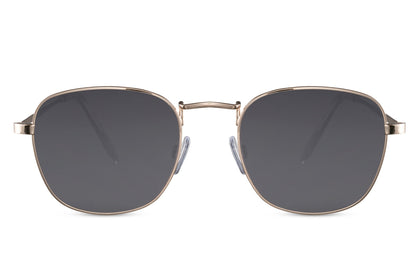 Retro metal square sunglasses with UV400 protection lenses for driving, holidays and daily outdoor use