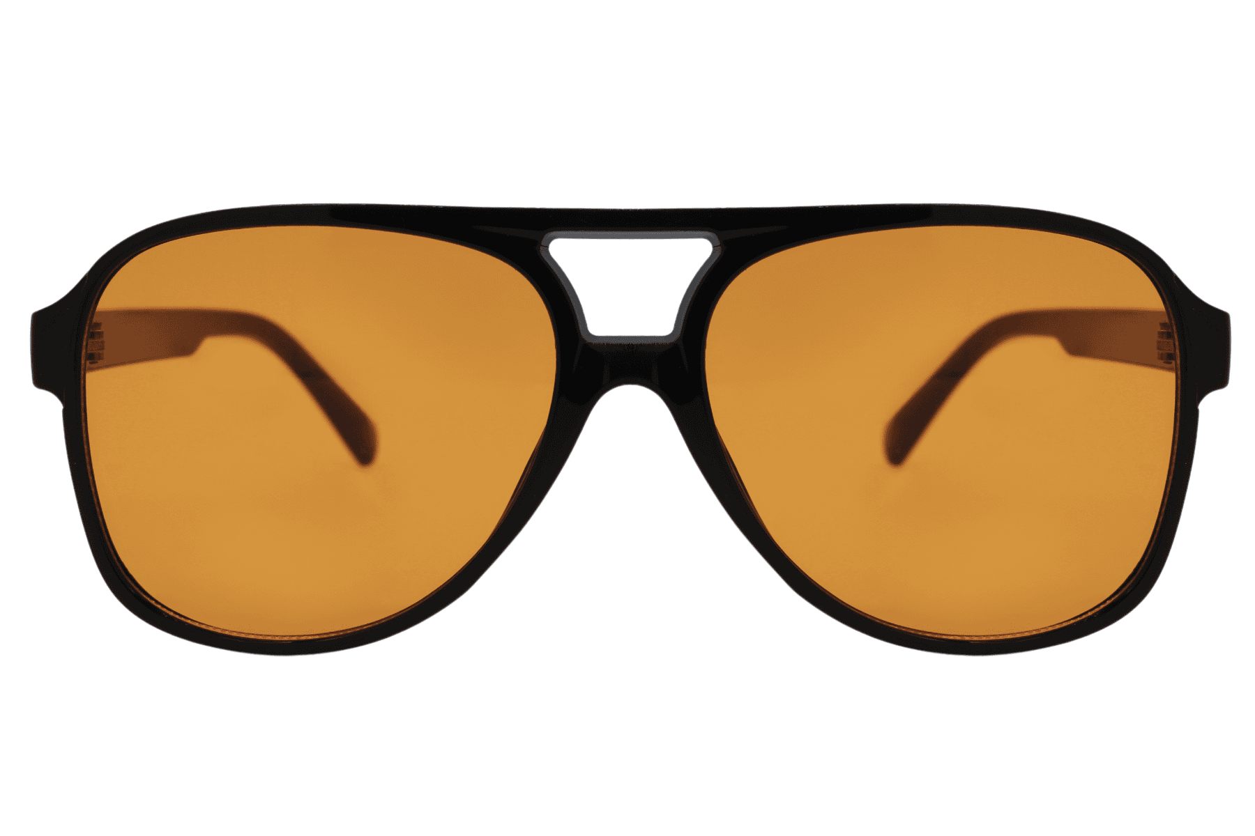 Retro orange tinted aviator sunglasses for men and women with UV protection, designed for bold everyday fashion and standout style