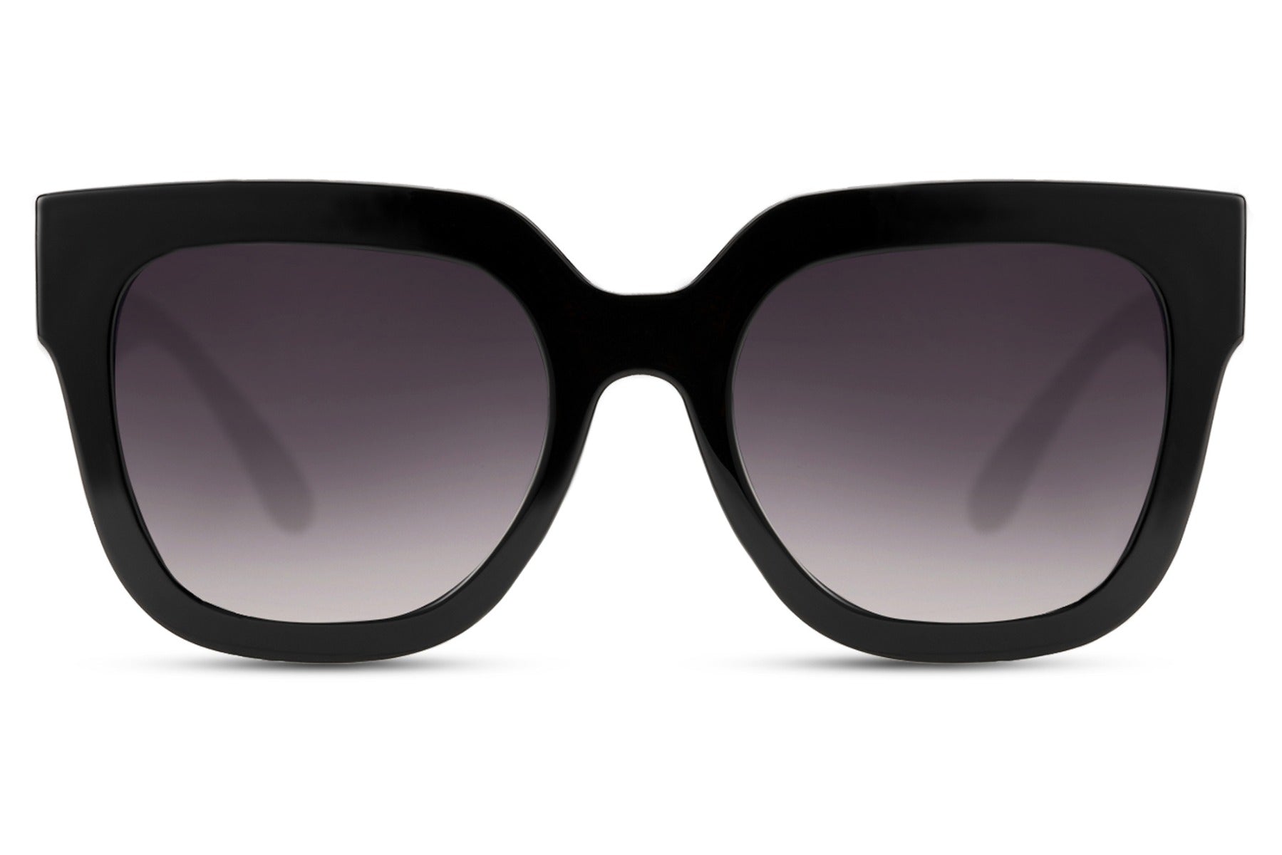 Oversized retro sunglasses with black frame and dark lenses, a timeless statement piece for unisex fashion and daily styling