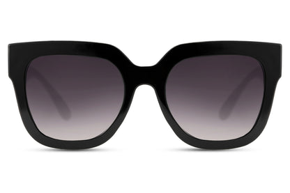 Oversized retro sunglasses with black frame and dark lenses, a timeless statement piece for unisex fashion and daily styling