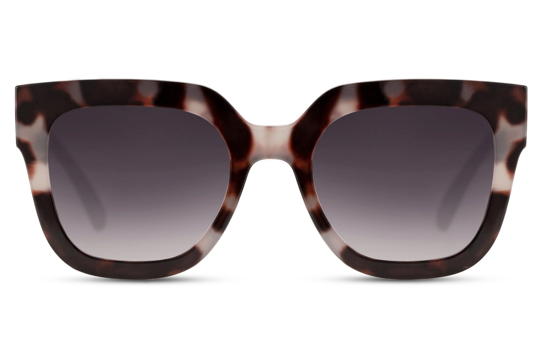 Retro style oversized sunglasses in tortoiseshell frame with gradient lenses, combining vintage fashion with modern UV protection for everyday wear