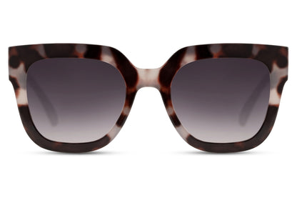 Retro style oversized sunglasses in tortoiseshell frame with gradient lenses, combining vintage fashion with modern UV protection for everyday wear