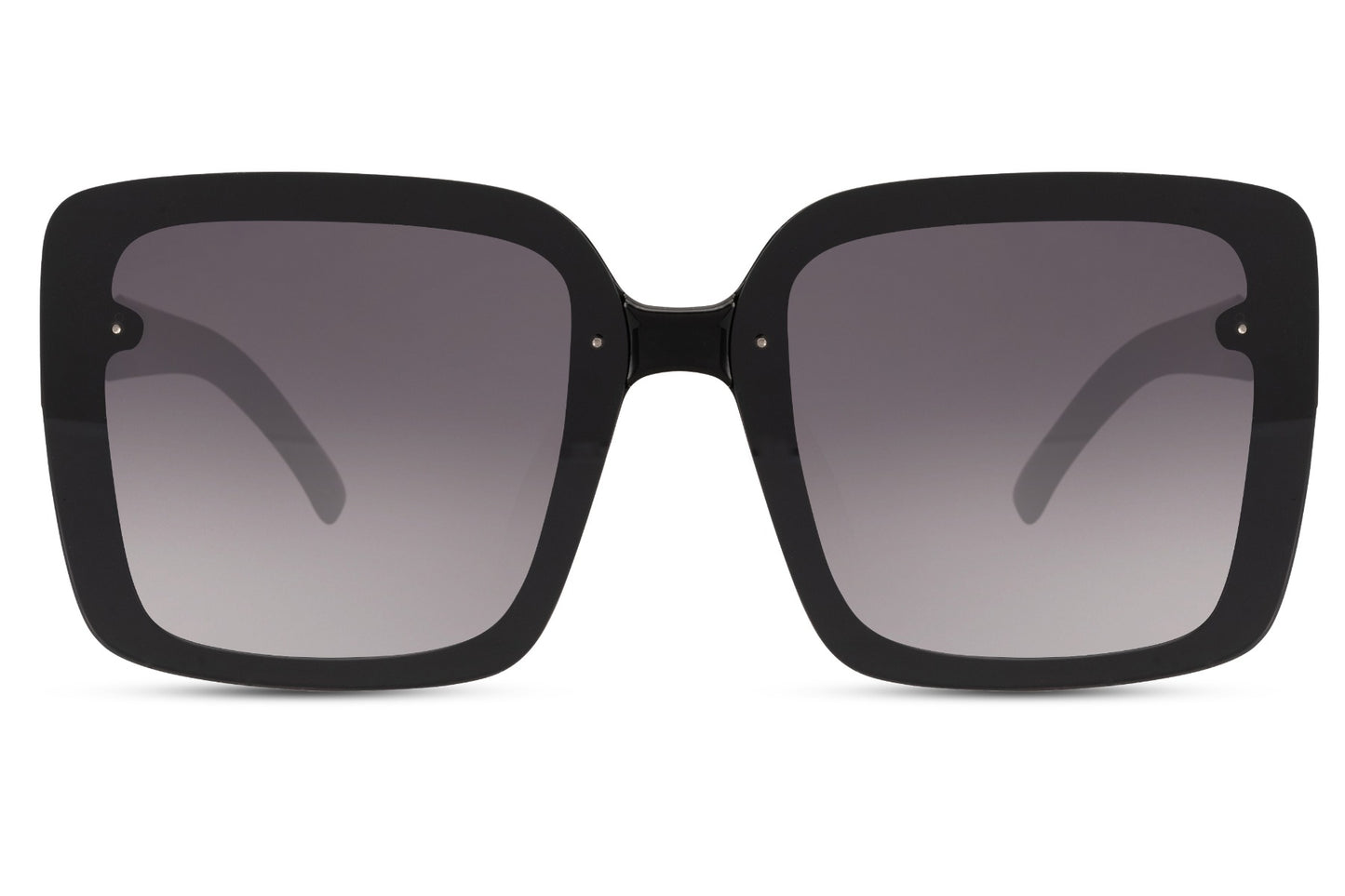 Smokey black oversized sunglasses with square frame and tinted lenses, UV400 protection sunglasses for women perfect for everyday wear, driving and modern street style