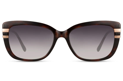 Soft square oversized sunglasses with dark gradient lenses and structured frame, ideal for everyday wear and stylish face coverage
