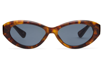 Tortoiseshell cat eye sunglasses with classic vintage frame and tinted lenses, combining timeless pattern with modern comfort
