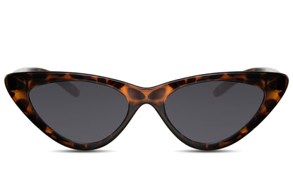 Tortoiseshell cat eye sunglasses for women with retro inspired frame and tinted lenses