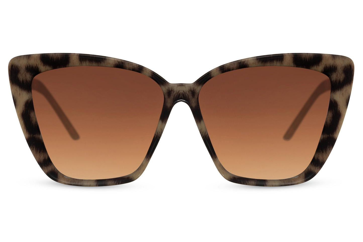 Tortoiseshell oversized cat eye sunglasses with striking frame and tinted lenses, blending classic pattern with statement fashion appeal