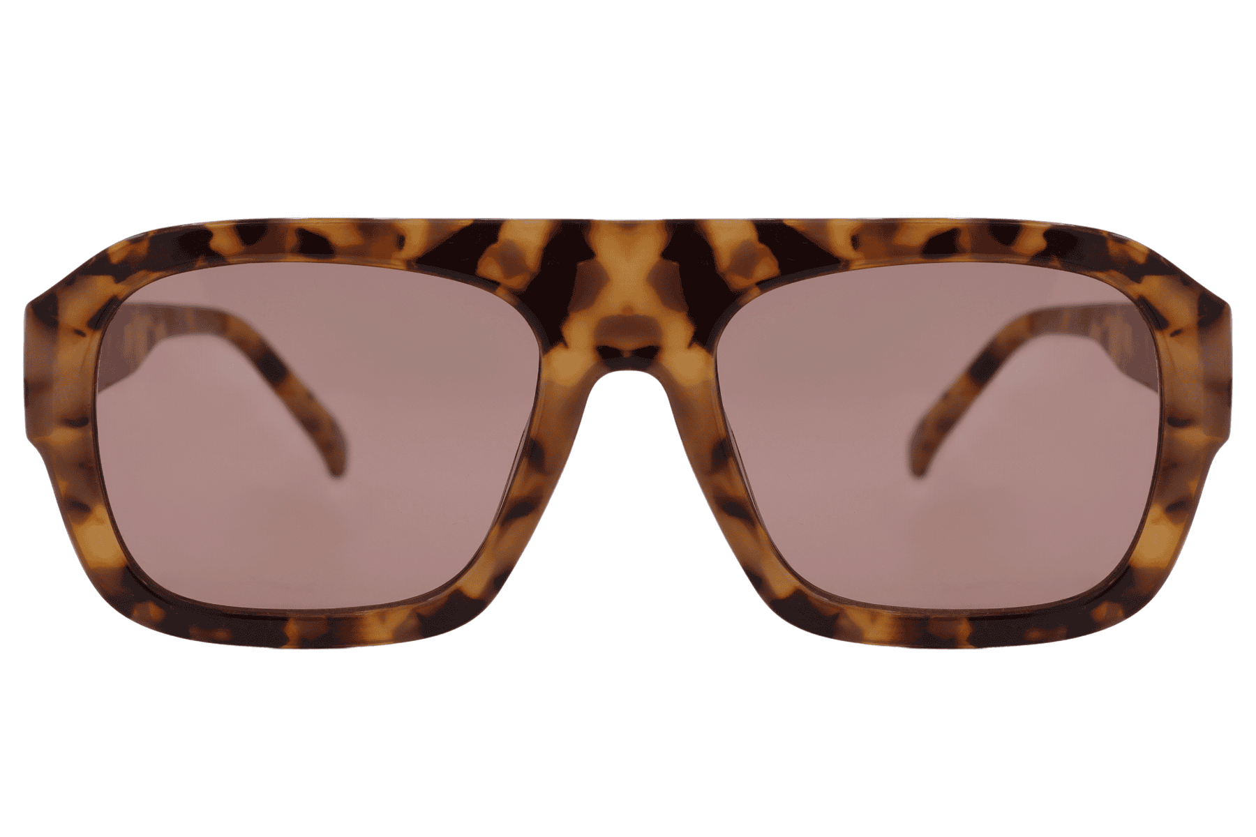 Tortoiseshell rectangle aviator sunglasses with vintage-inspired design and modern comfort