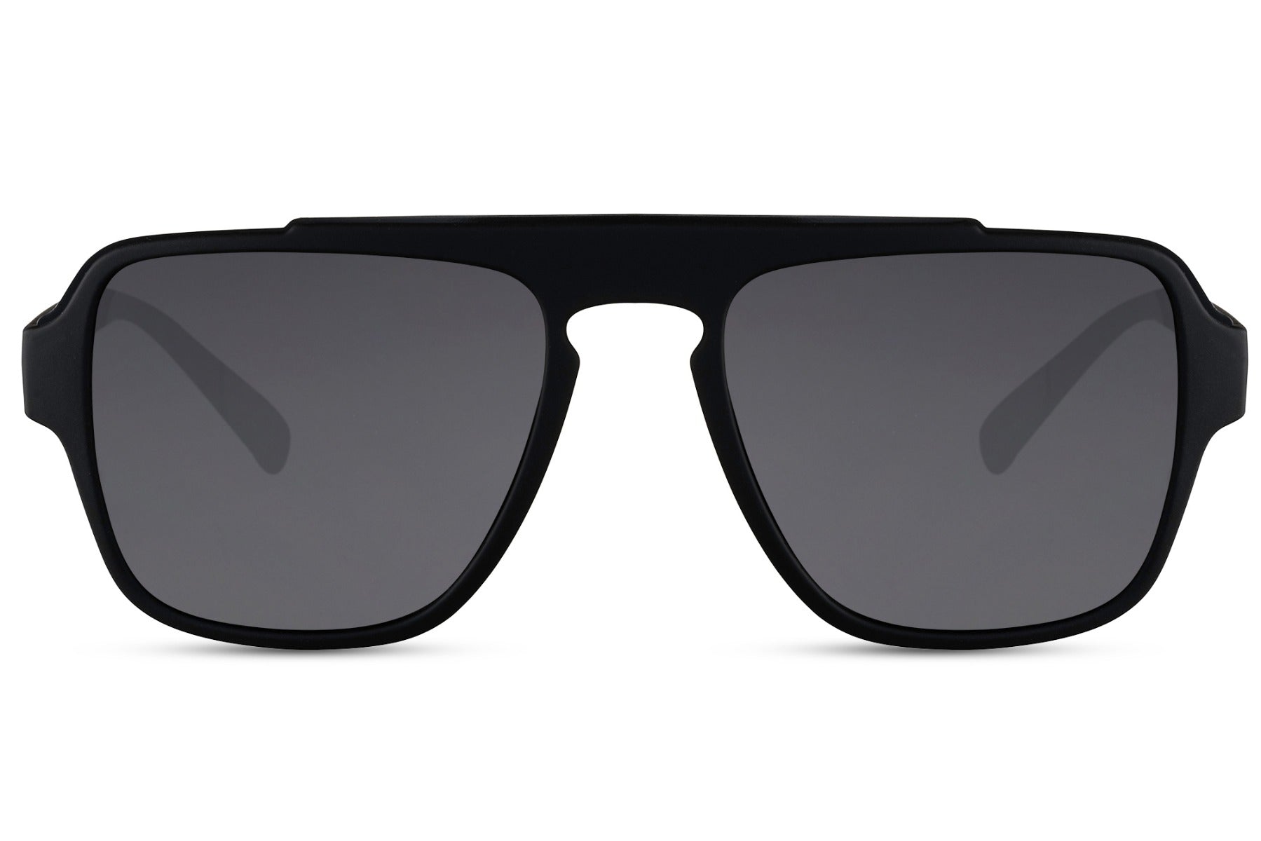 Urban aviator sunglasses with black frame and dark lenses, designed for modern city style and everyday wear