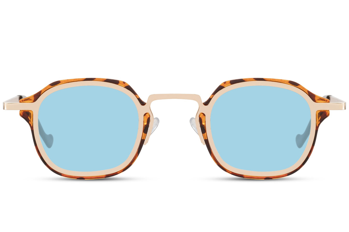 Vintage inspired small frame sunglasses for men and women with retro square lens design and lightweight fit