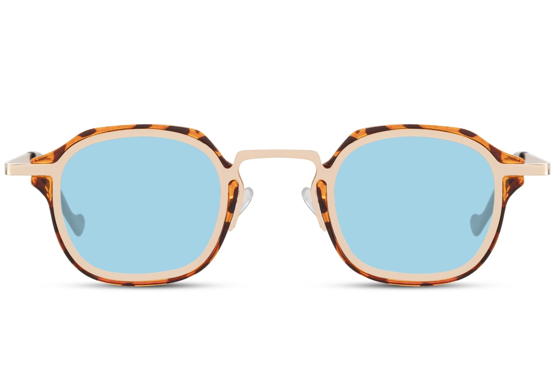 Vintage inspired small frame sunglasses for men and women with retro square lens design and lightweight fit